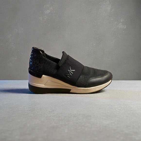 Michael Kors Black Slip-On Sneakers - Picture 1 of 6